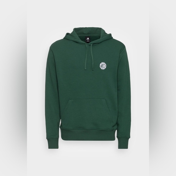 New Balance HOOPS ESSENTIALS FUNDAMENTAL - Hoodie - team forest green NWT medium - Picture 4 of 5